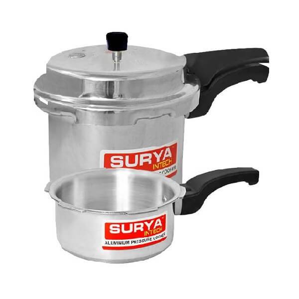 Surya Intech Pressure Cooker Combo - 3 Litres + 2 Litres